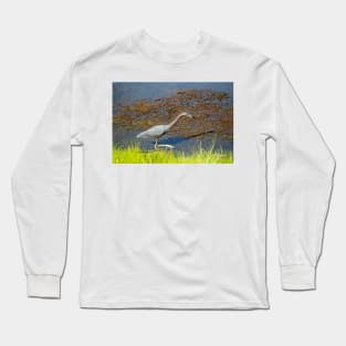 Little Blue Walking Slowly Long Sleeve T-Shirt